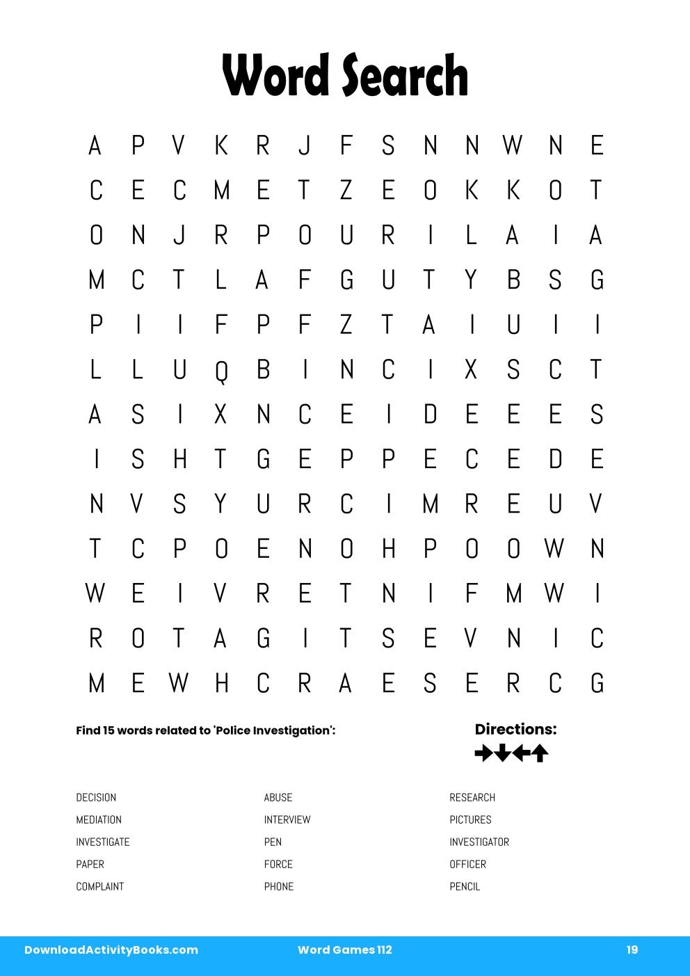 Word Search in Word Games 112