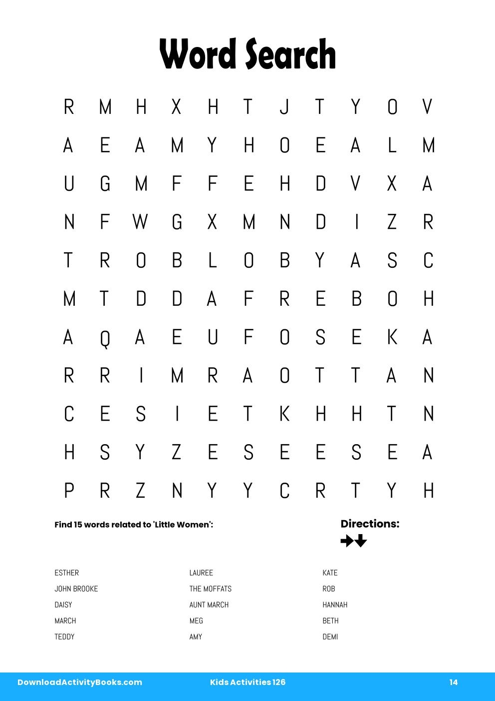 Word Search in Kids Activities 126