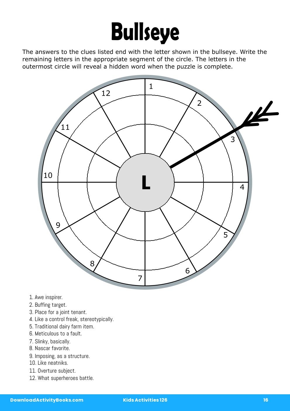 Bullseye in Kids Activities 126