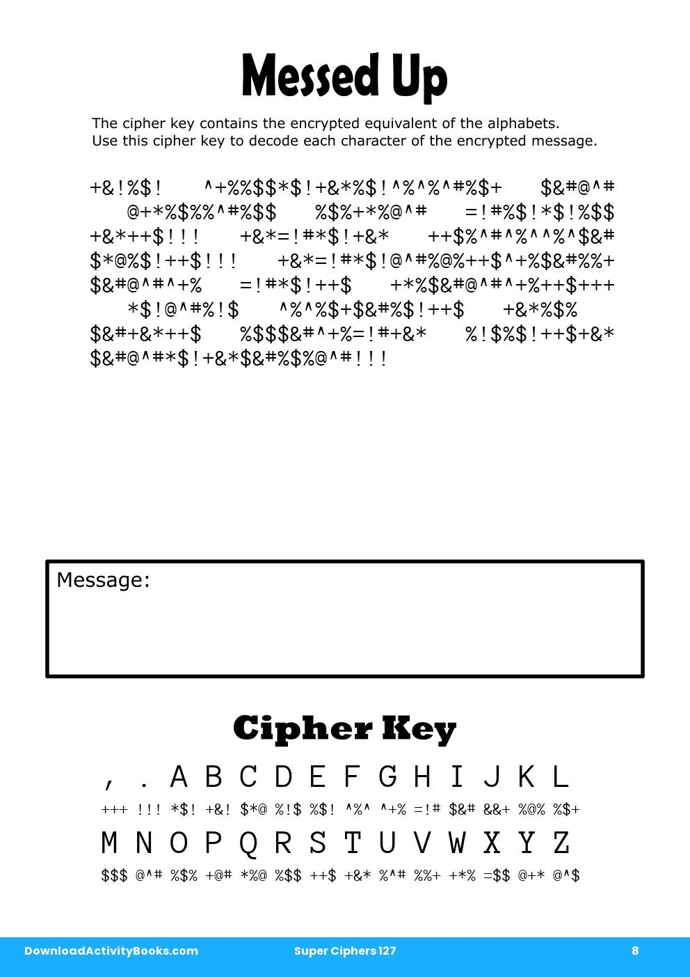 Messed Up in Super Ciphers 127