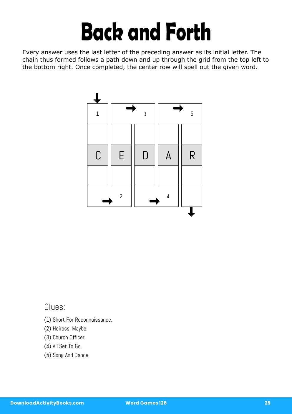 Back and Forth in Word Games 126