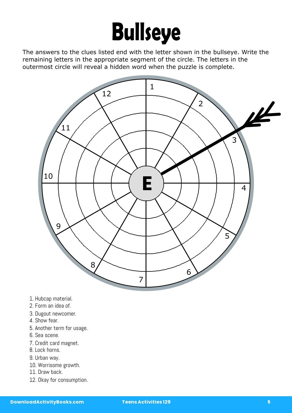 Bullseye in Teens Activities 129