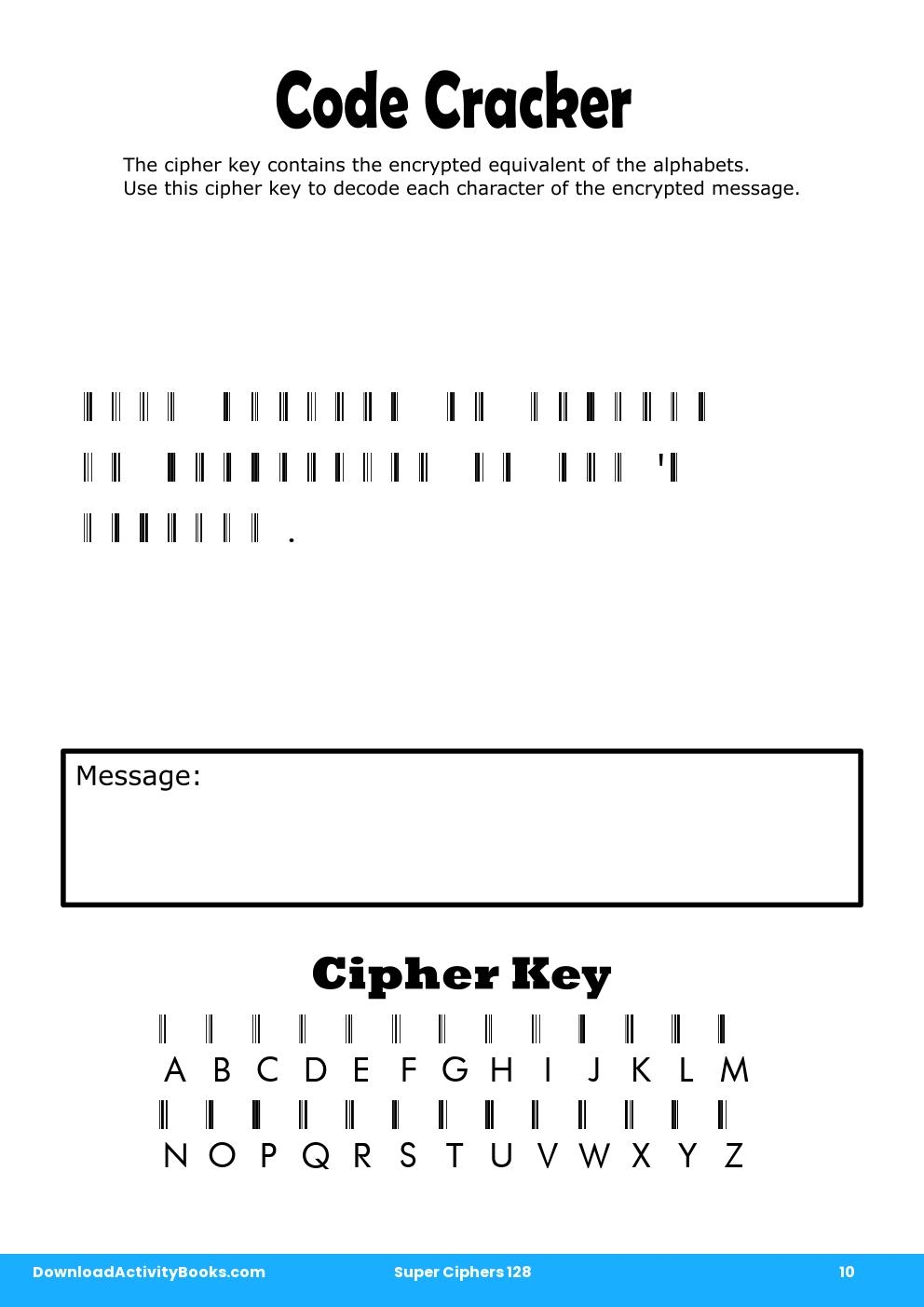 Code Cracker in Super Ciphers 128