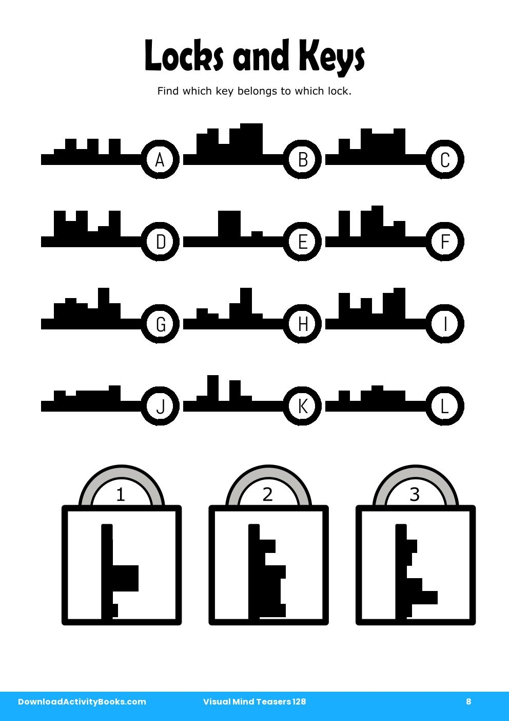 Locks and Keys in Visual Mind Teasers 128