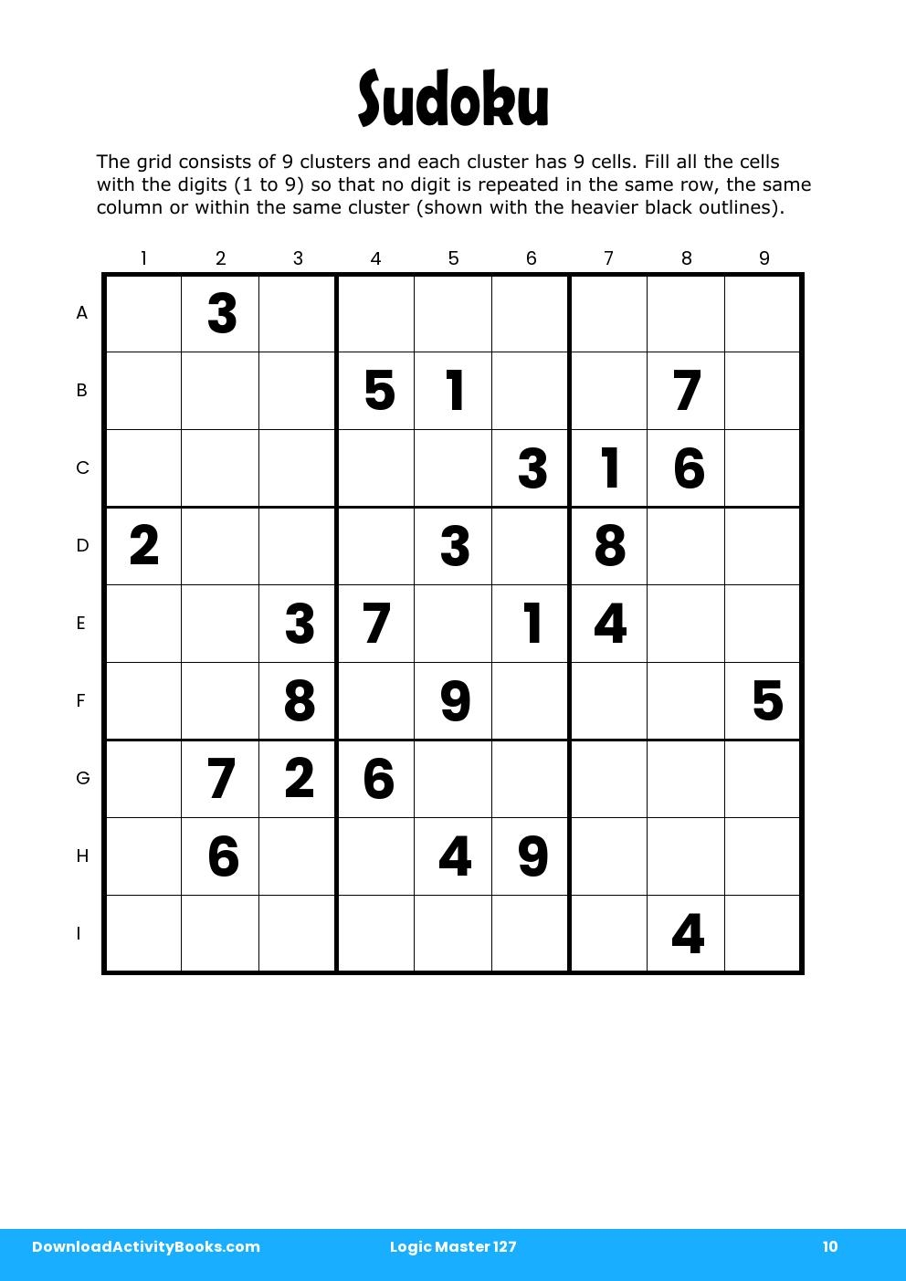 Sudoku in Logic Master 127