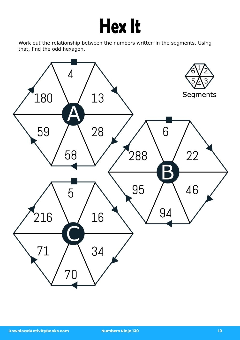 Hex It in Numbers Ninja 130