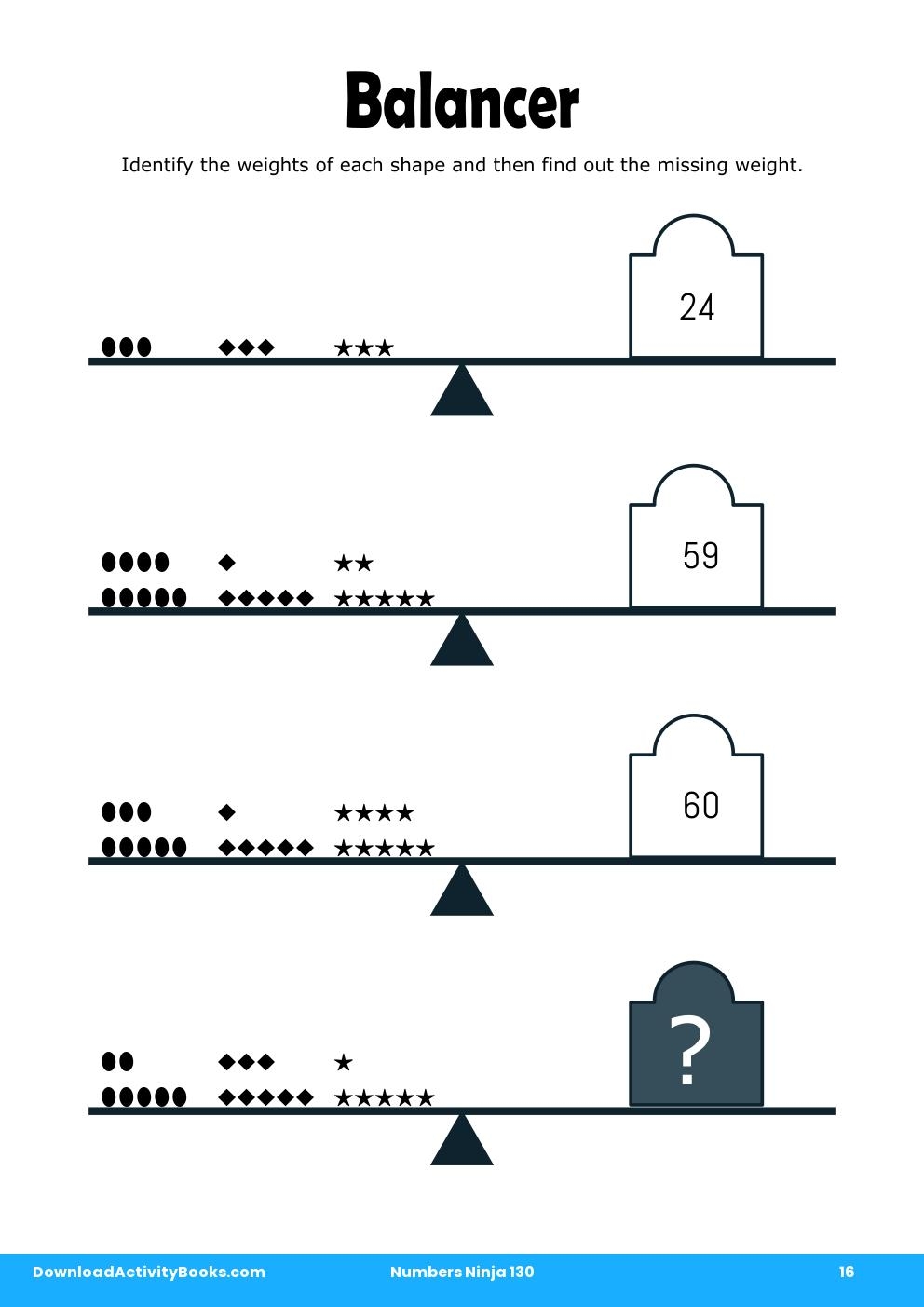 Balancer in Numbers Ninja 130