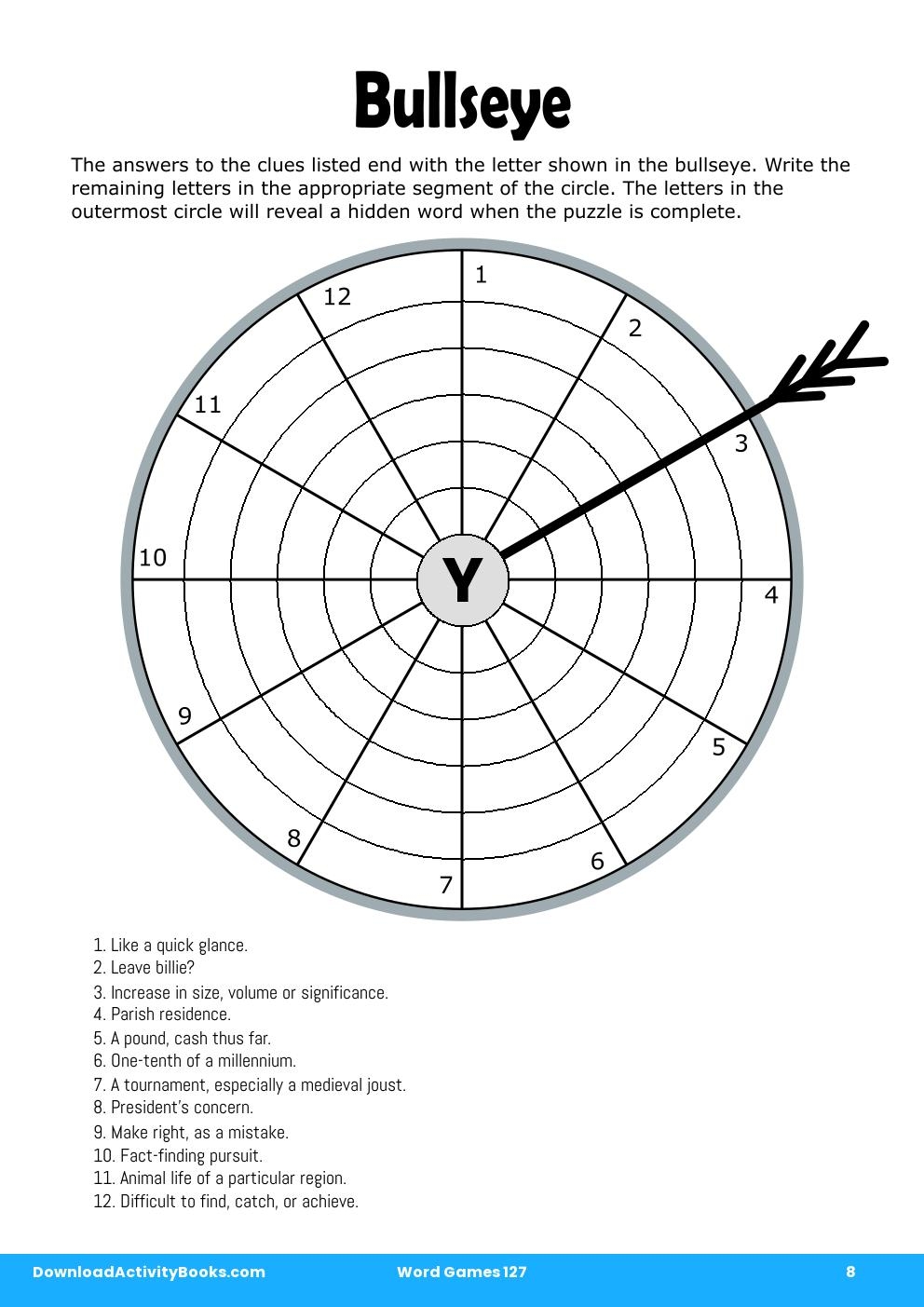 Bullseye in Word Games 127