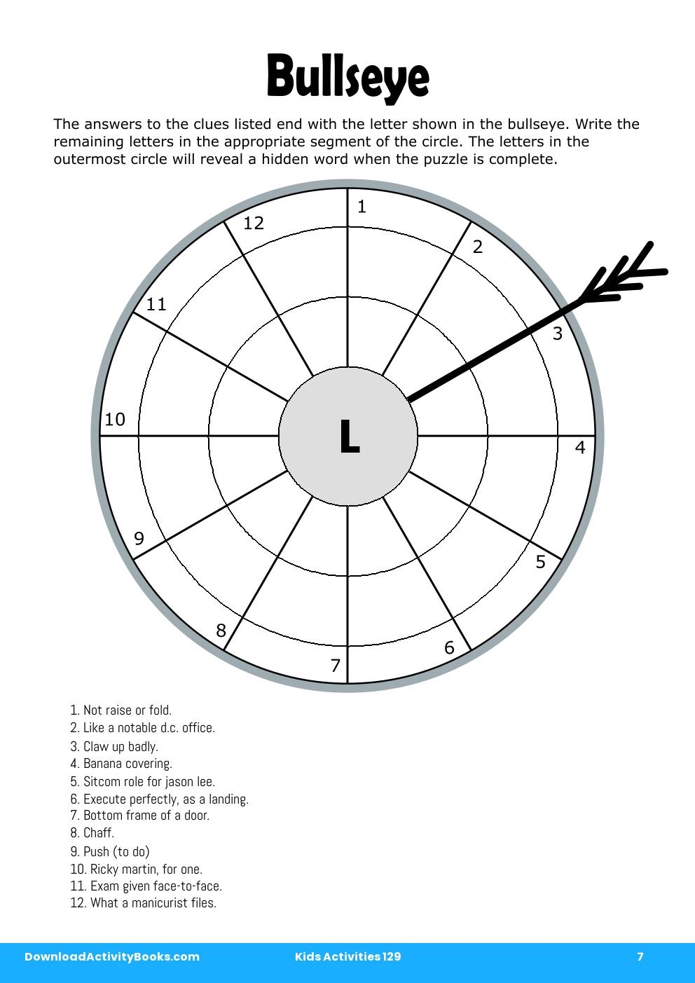 Bullseye in Kids Activities 129