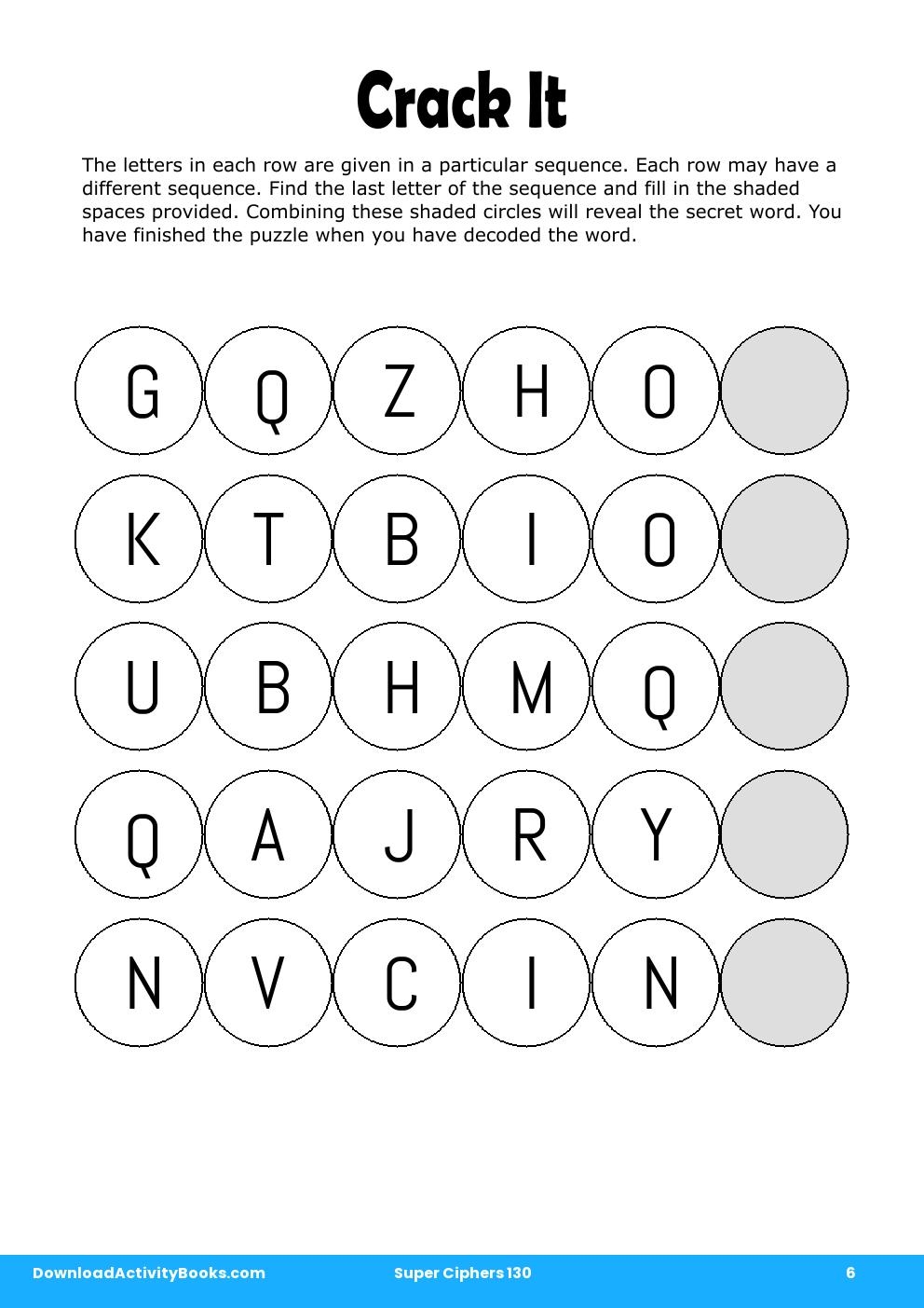 Crack It in Super Ciphers 130