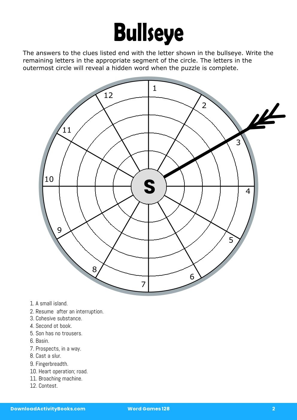 Bullseye in Word Games 128