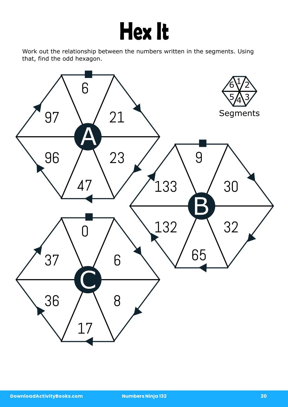 Hex It in Numbers Ninja 132