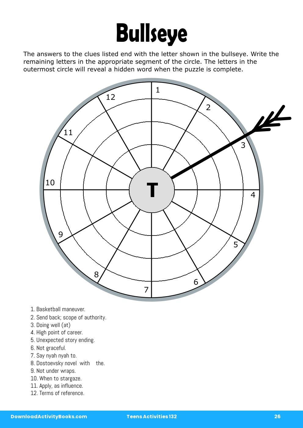 Bullseye in Teens Activities 132