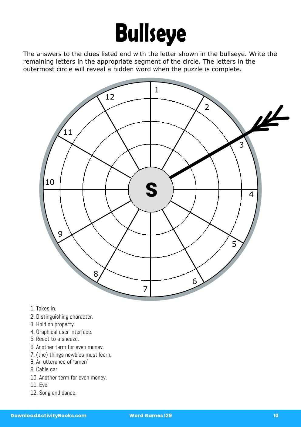 Bullseye in Word Games 129