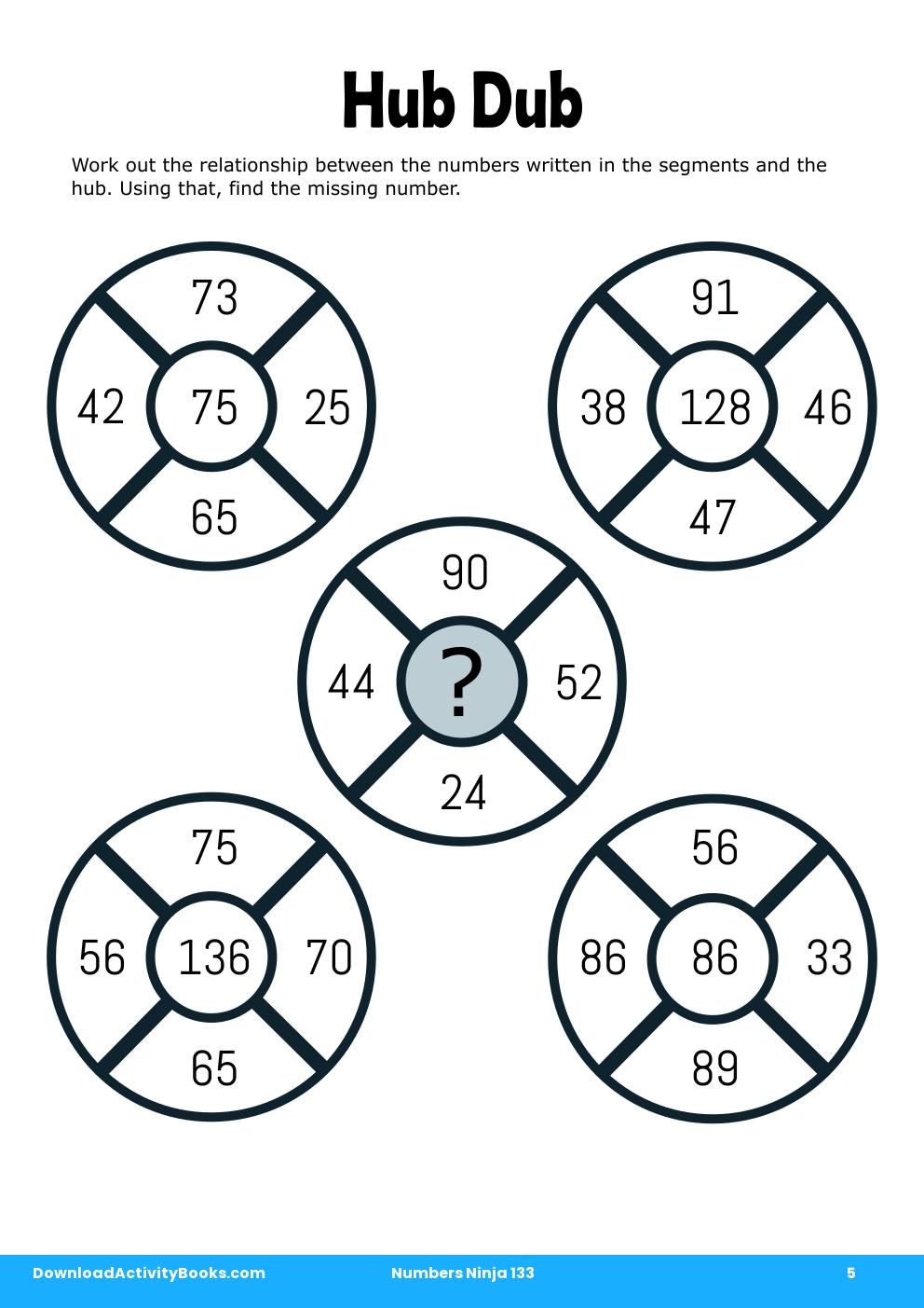 Hub Dub in Numbers Ninja 133