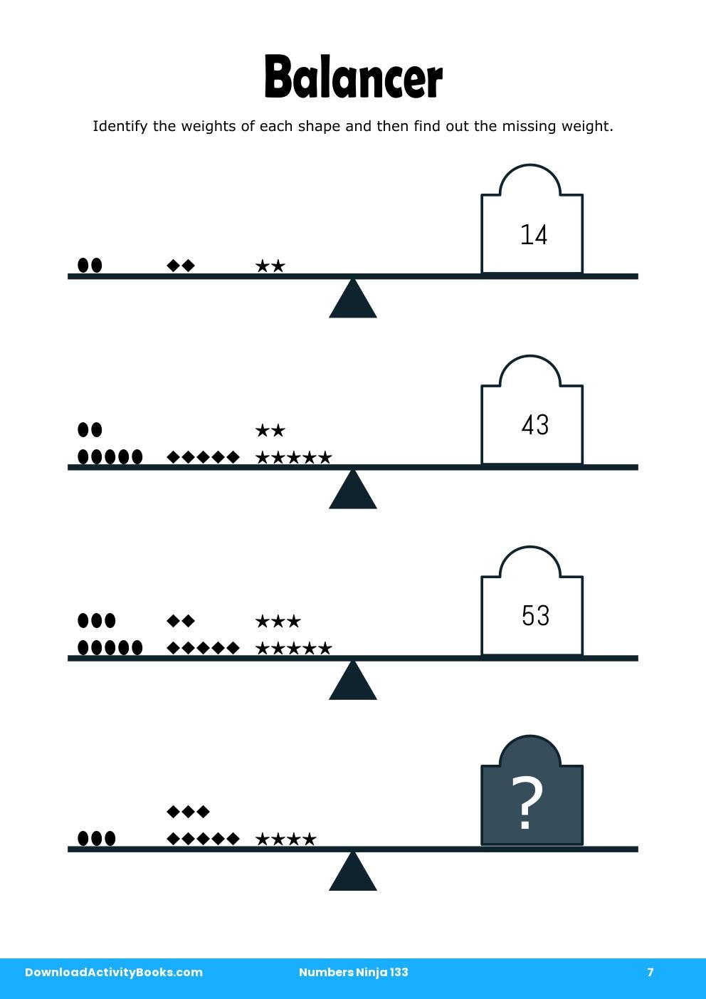 Balancer in Numbers Ninja 133