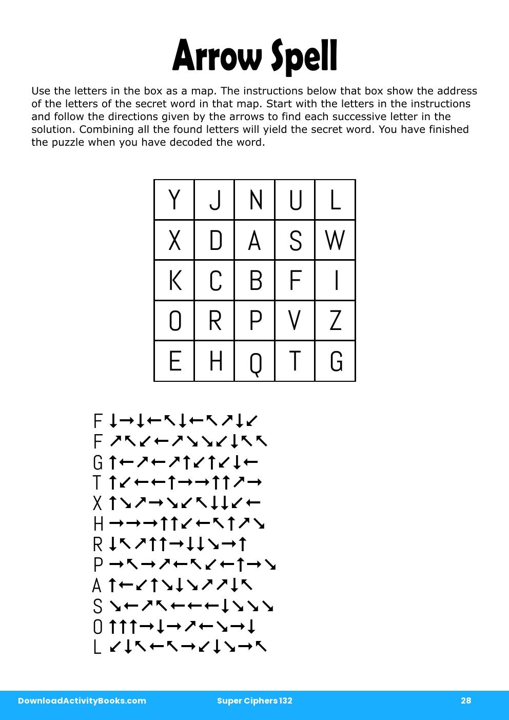 Arrow Spell in Super Ciphers 132