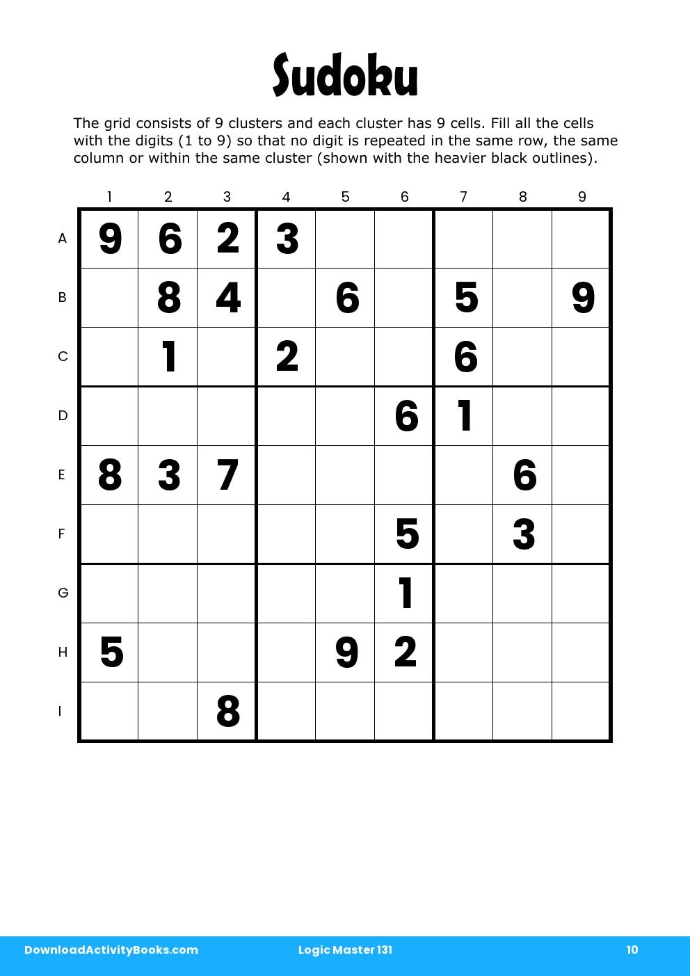 Sudoku in Logic Master 131