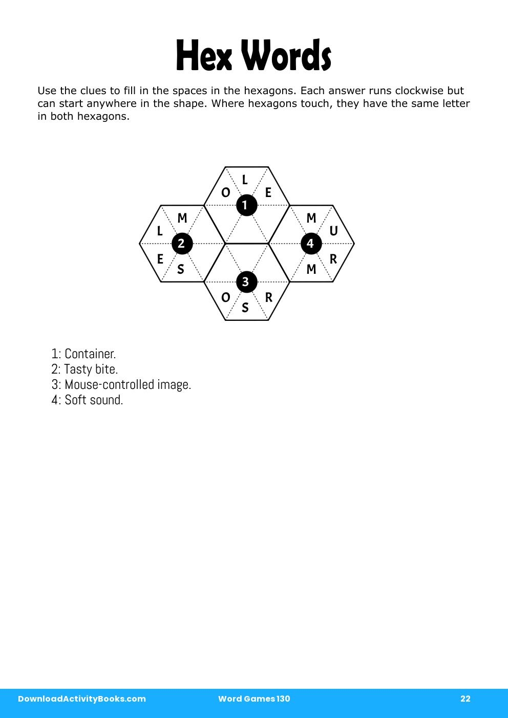 Hex Words in Word Games 130