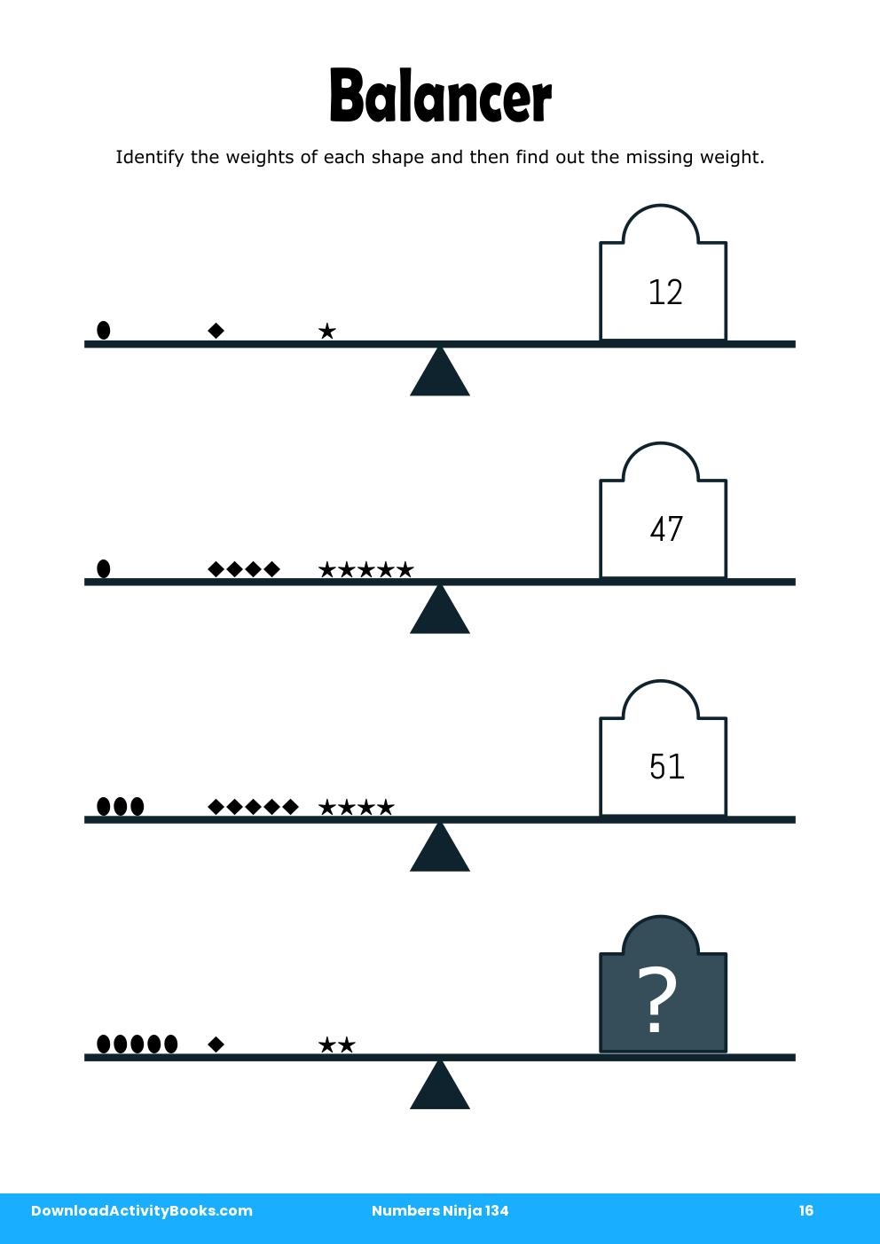 Balancer in Numbers Ninja 134