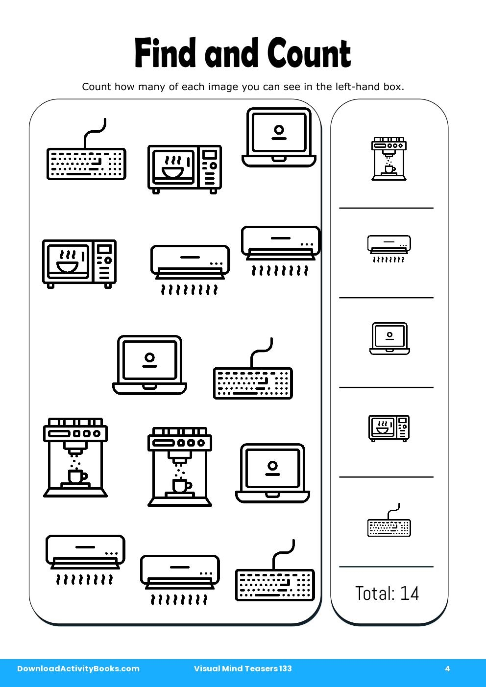 Find and Count in Visual Mind Teasers 133