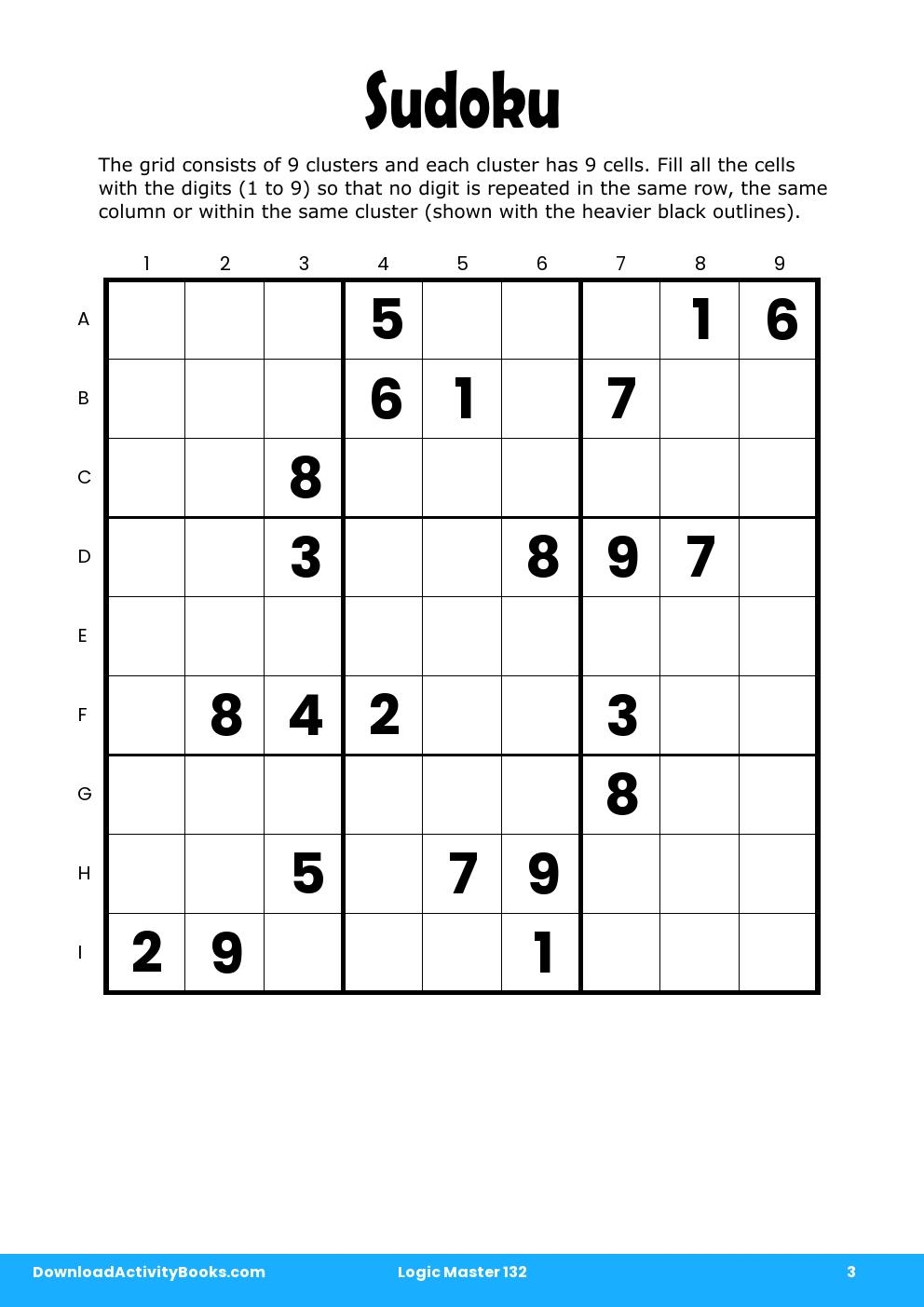 Sudoku in Logic Master 132