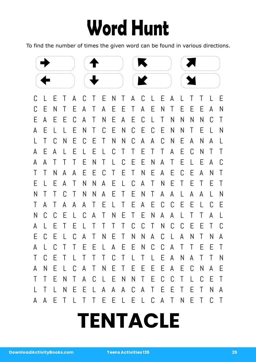 Word Hunt in Teens Activities 135