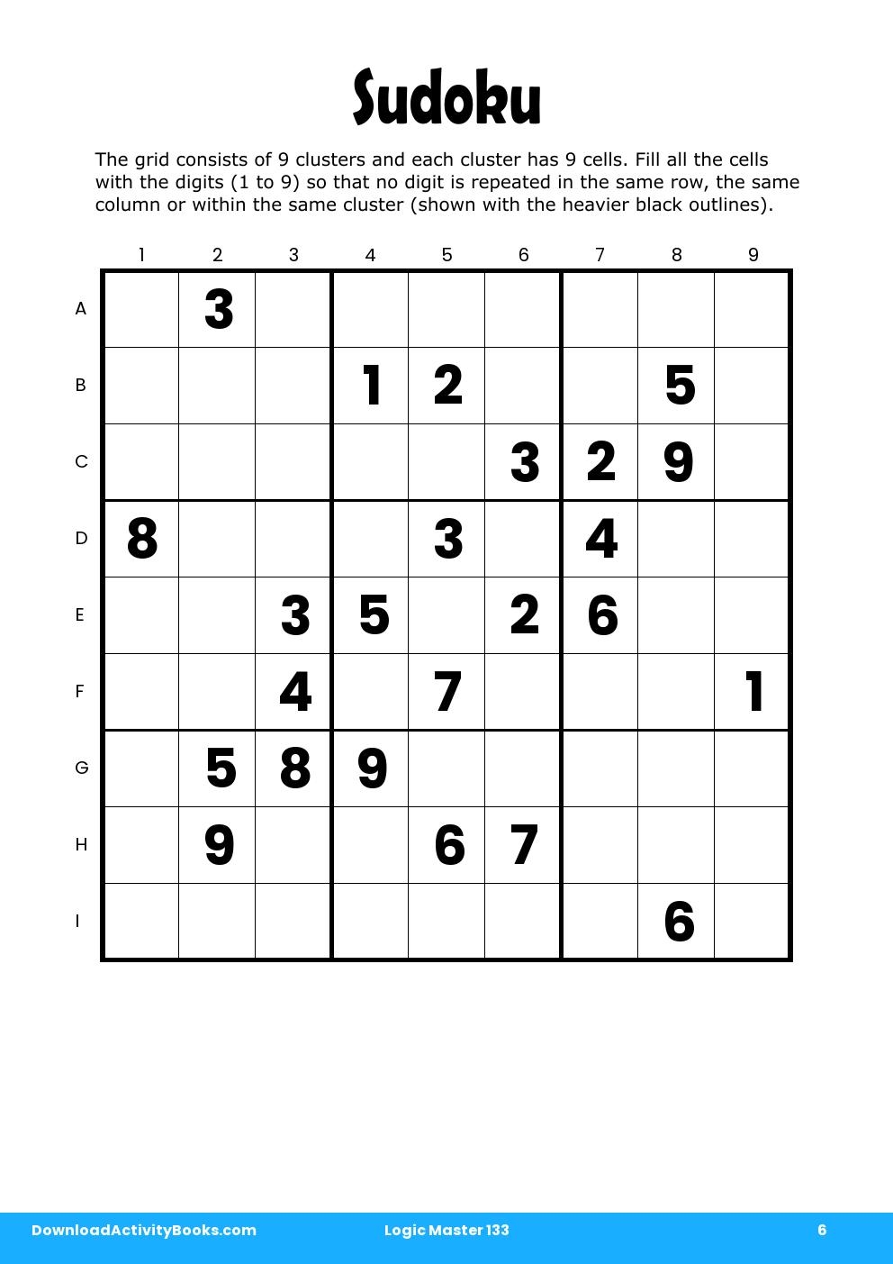 Sudoku in Logic Master 133