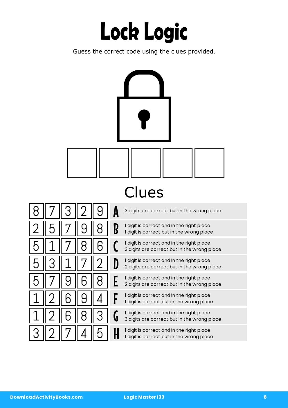 Lock Logic in Logic Master 133