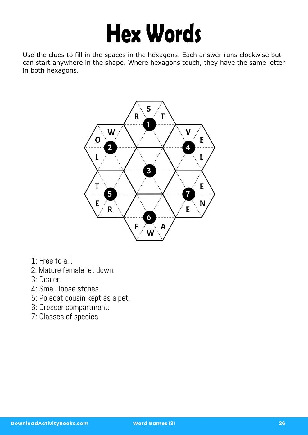 Hex Words in Word Games 131