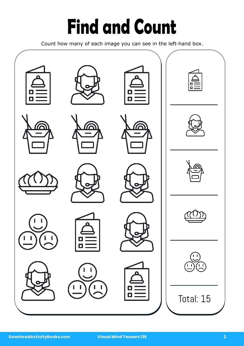 Find and Count in Visual Mind Teasers 135