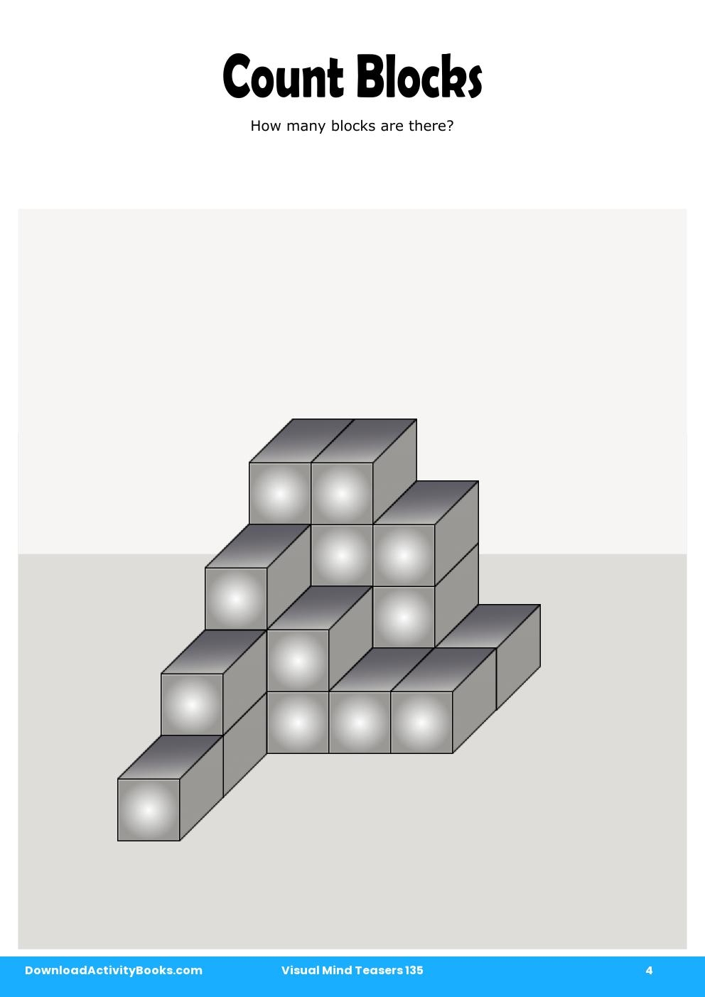 Count Blocks in Visual Mind Teasers 135