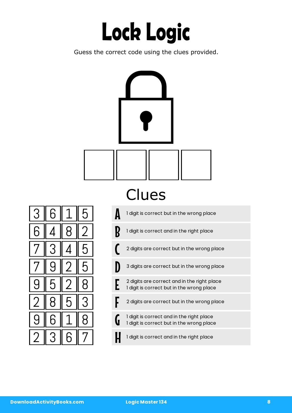 Lock Logic in Logic Master 134