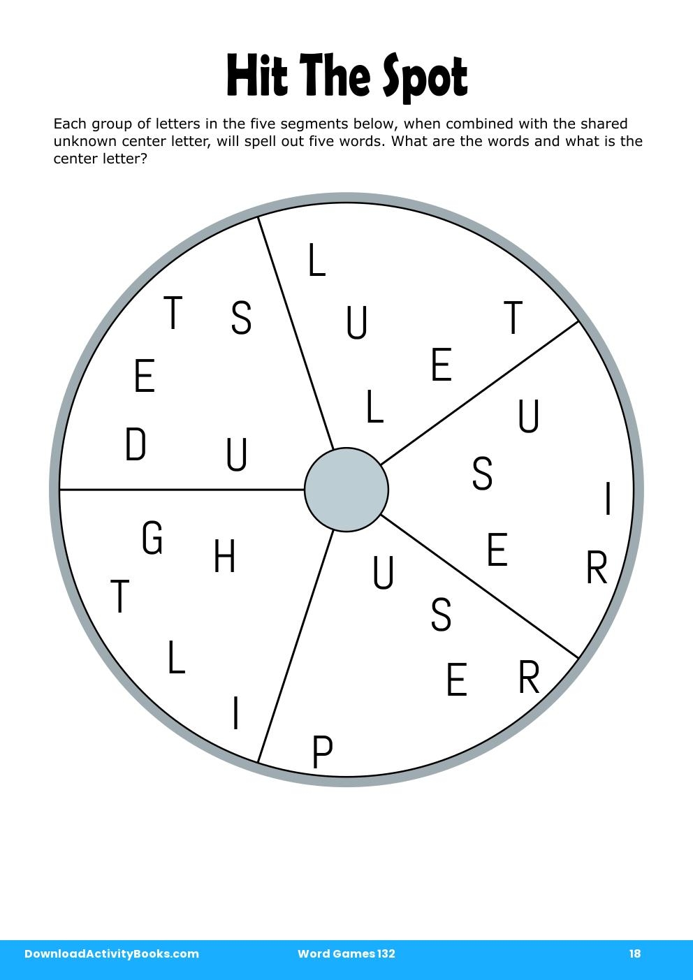 Hit The Spot in Word Games 132