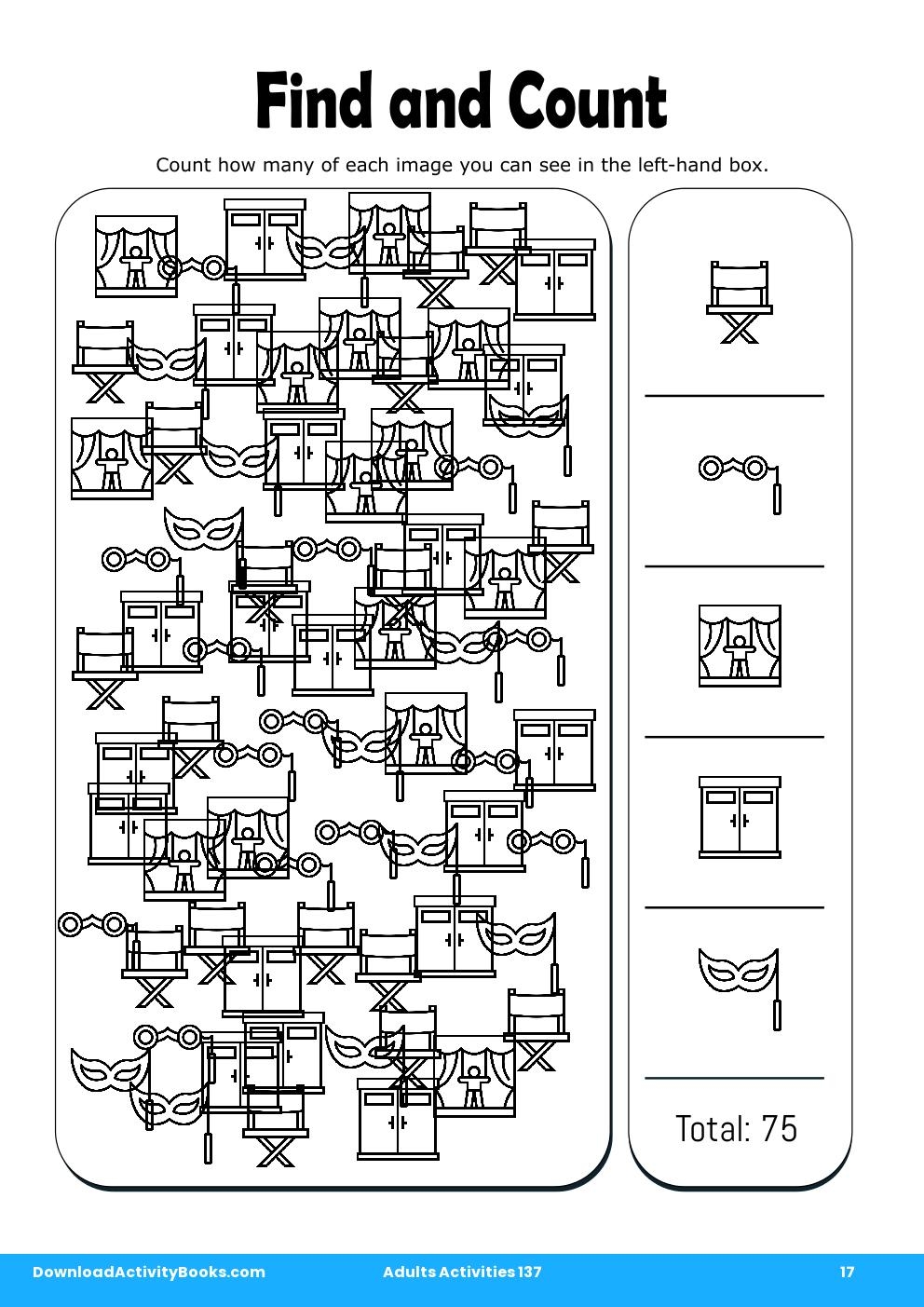 Find and Count in Adults Activities 137