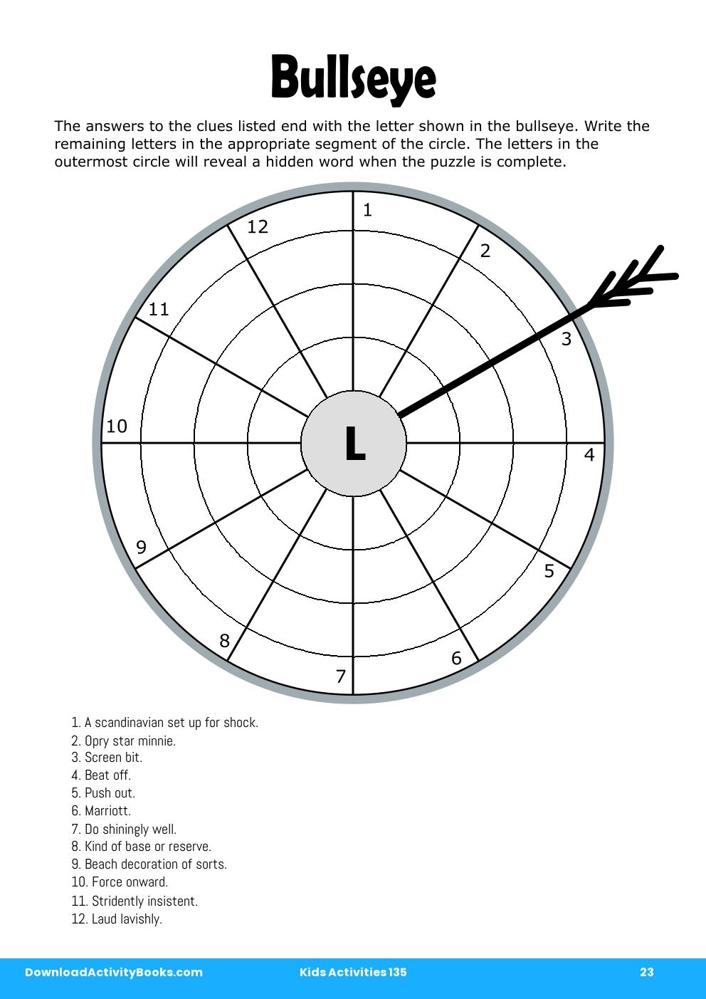 Bullseye in Kids Activities 135