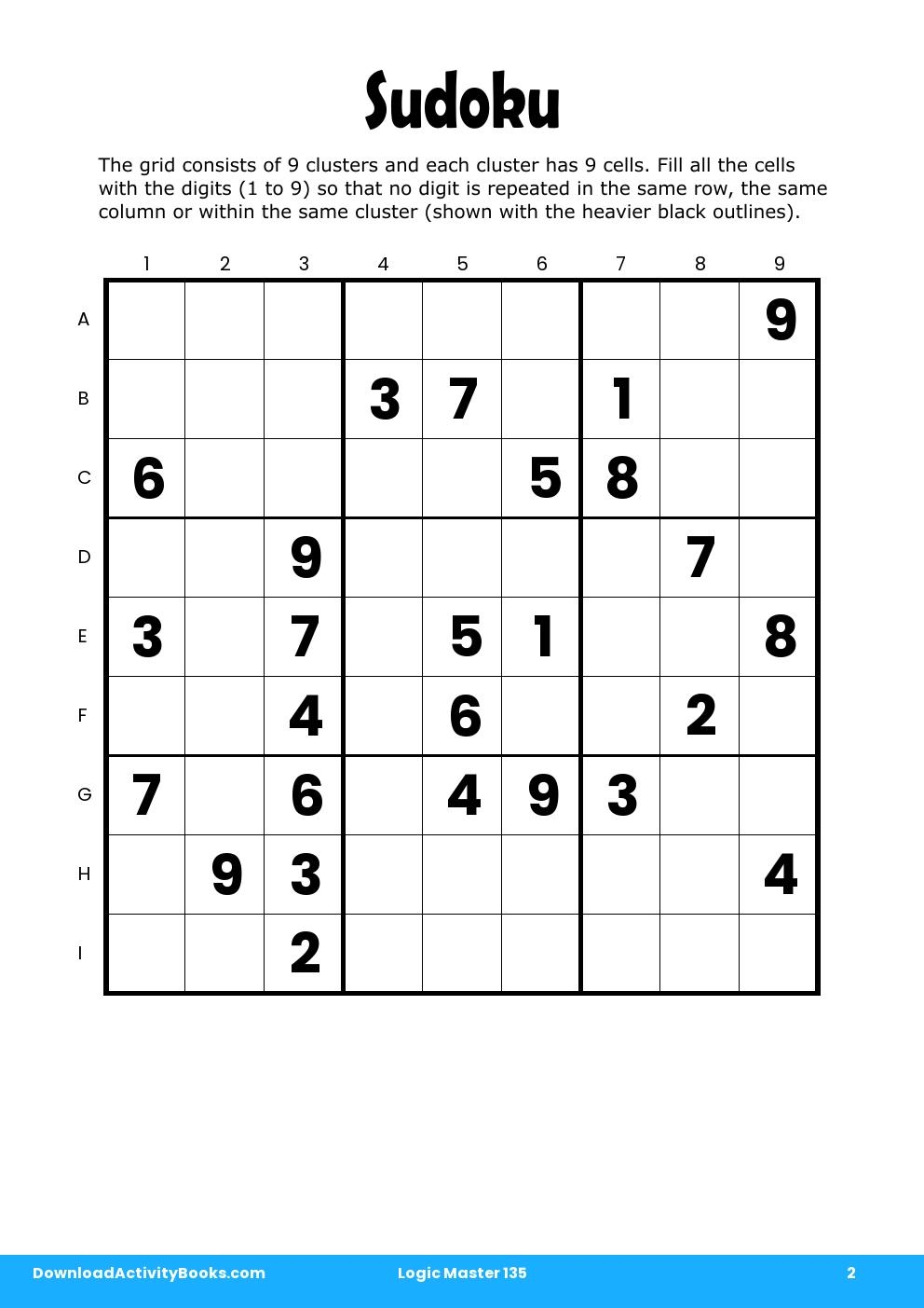 Sudoku in Logic Master 135