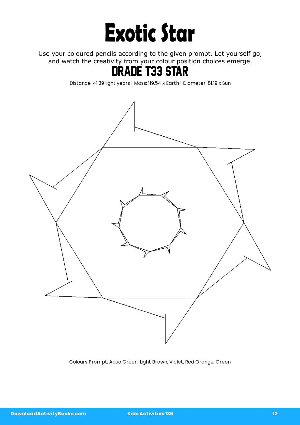 Exotic Star in Kids Activities 136