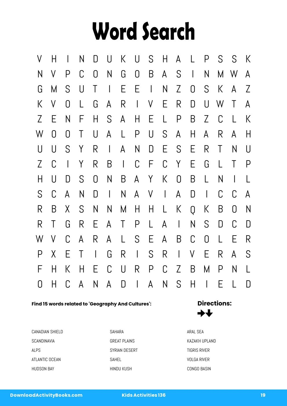 Word Search in Kids Activities 136