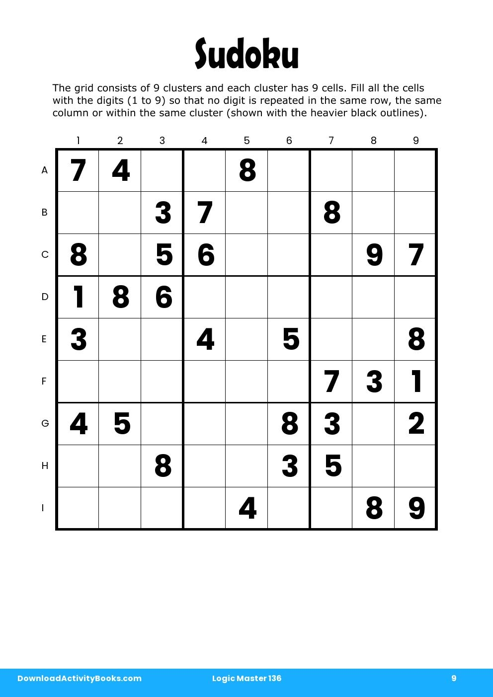 Sudoku in Logic Master 136