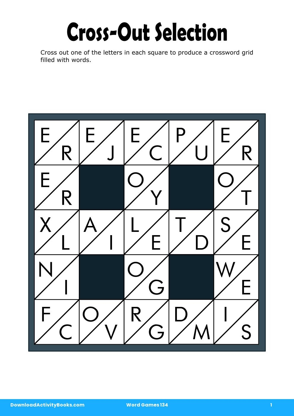 Cross-Out Selection in Word Games 134