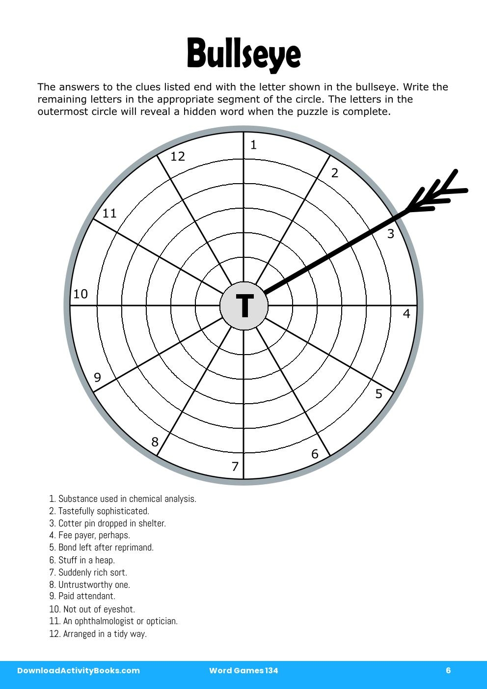 Bullseye in Word Games 134