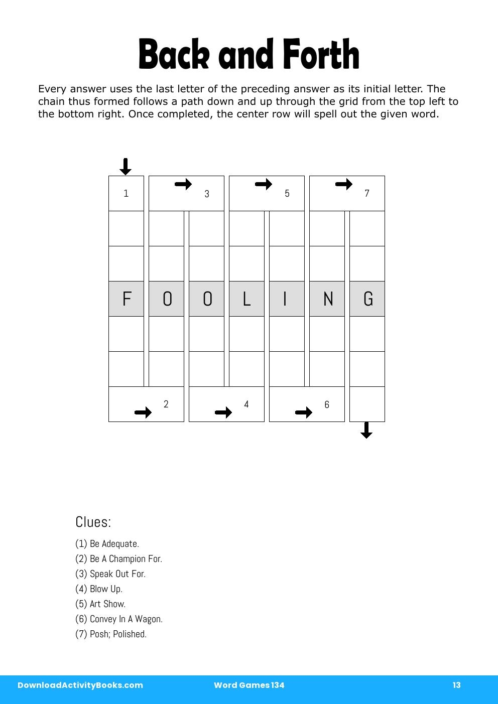 Back and Forth in Word Games 134