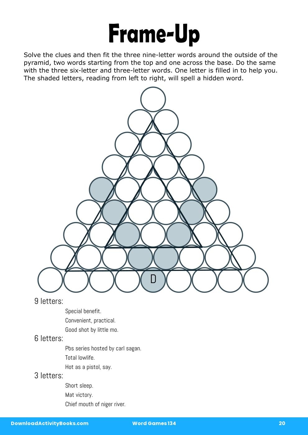 Frame-Up in Word Games 134