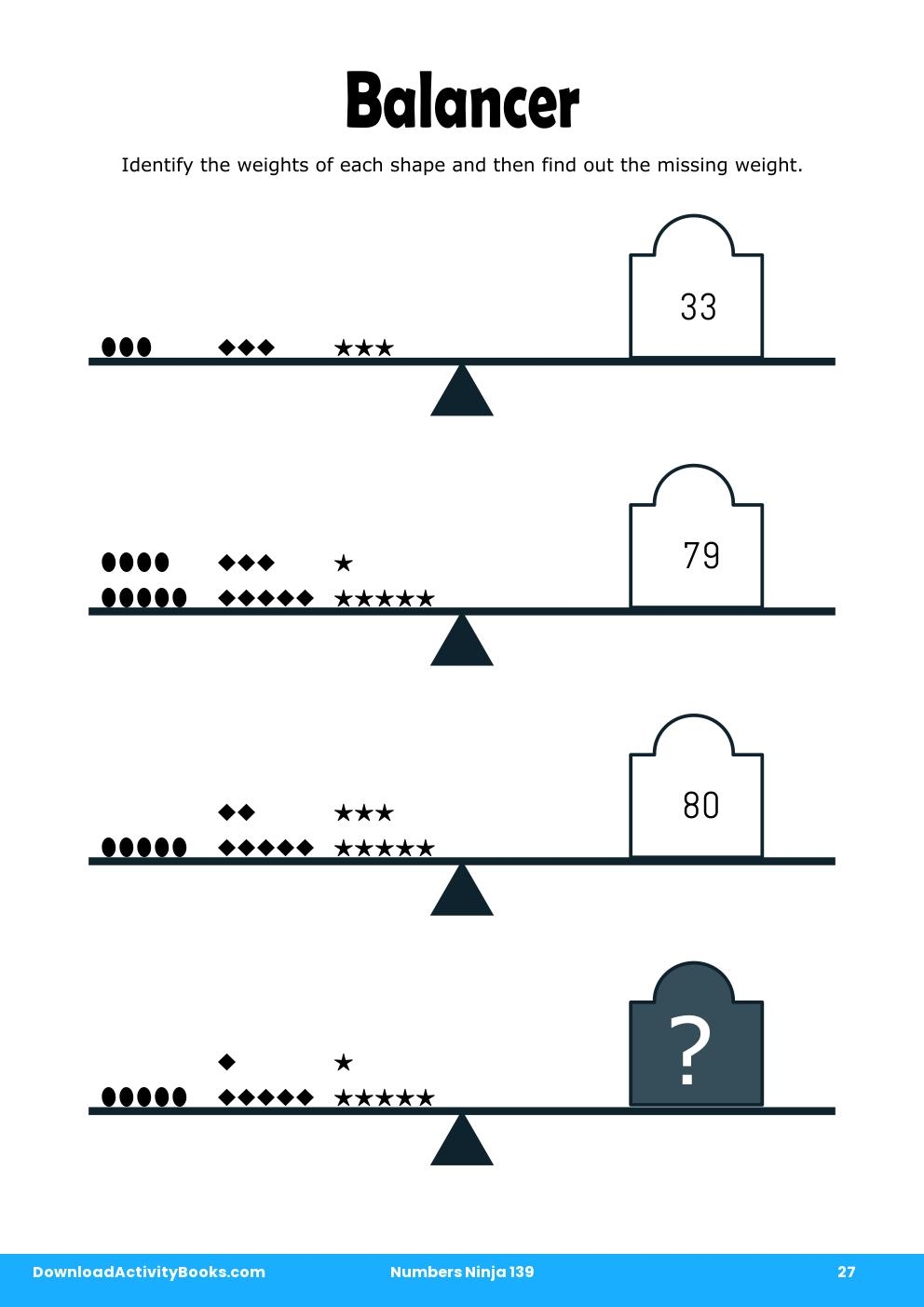 Balancer in Numbers Ninja 139