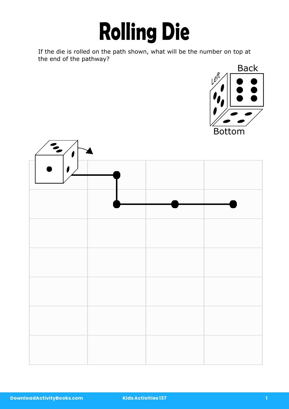 Rolling Die in Kids Activities 137