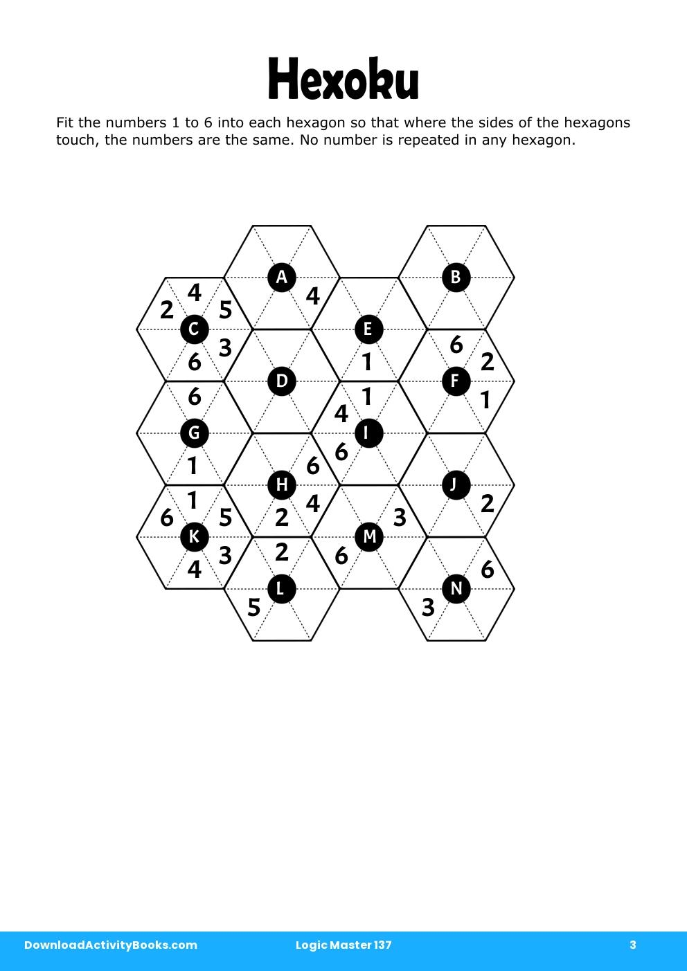 Hexoku in Logic Master 137