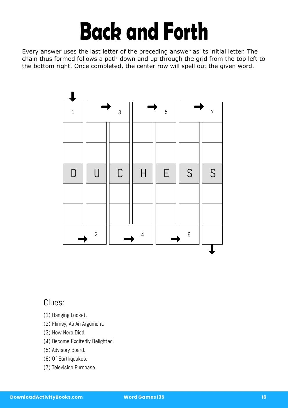 Back and Forth in Word Games 135