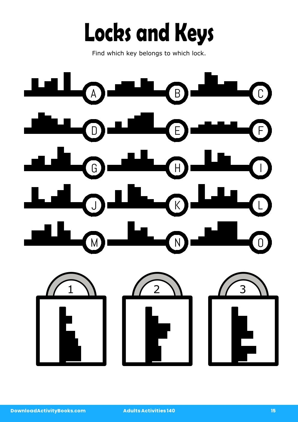 Locks and Keys in Adults Activities 140