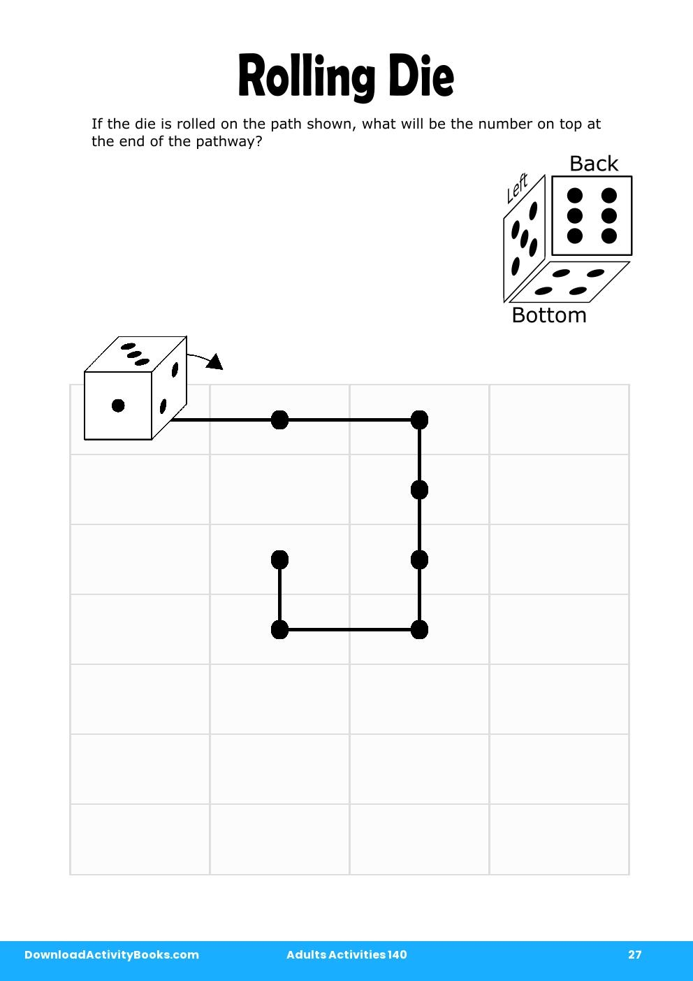 Rolling Die in Adults Activities 140